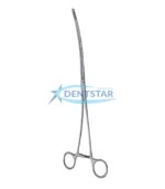 DeBakey Clamp Atrauma with atraumatic serrated jaws made from surgical-grade stainless steel for vascular procedures