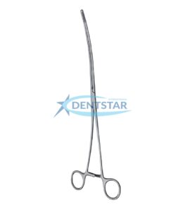 DeBakey Clamp Atrauma with atraumatic serrated jaws made from surgical-grade stainless steel for vascular procedures