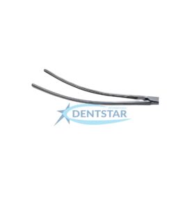 DeBakey Clamp Atrauma with atraumatic serrated jaws made from surgical-grade stainless steel for vascular procedures