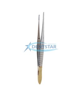 Gillies Tissue Forceps TC with Tungsten Carbide tips for precision soft tissue handling in surgical procedures